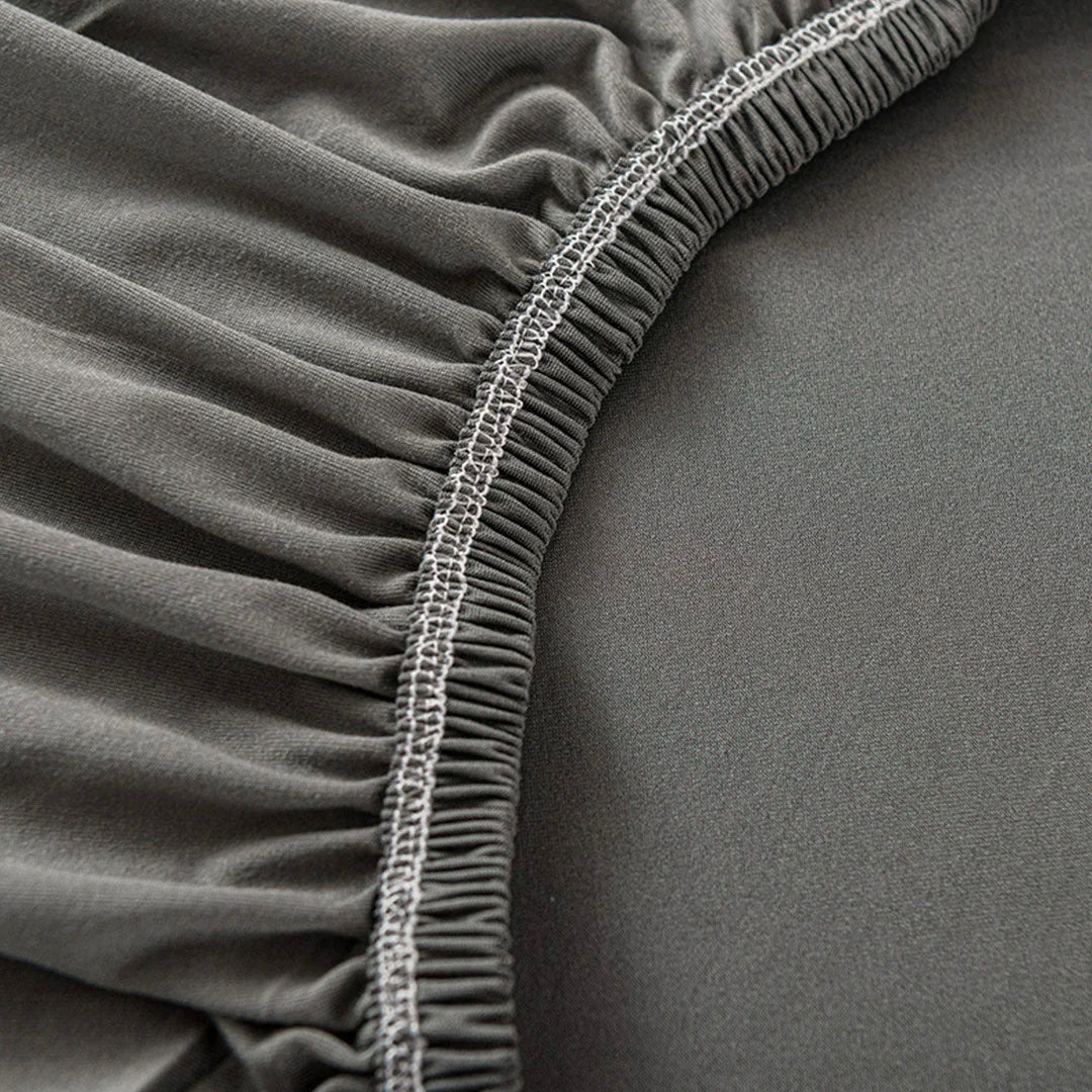 High Stretch 1-Seater Grey Sofa Slipcover