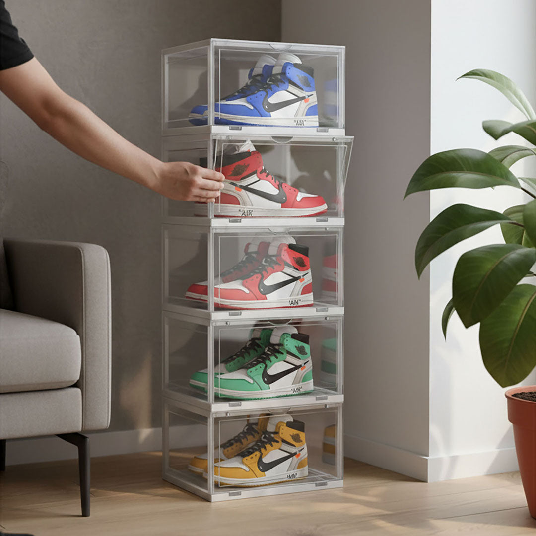 5 Tier Transparent Shoe Organiser