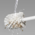 27cm Wall-Mounted Toilet Brush with Holder White
