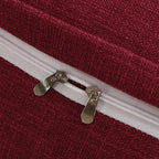 SOGA 120cm Rose Red Triangular Wedge Bed Pillow Headboard Backrest Bedside Tatami Cushion Home Decor
