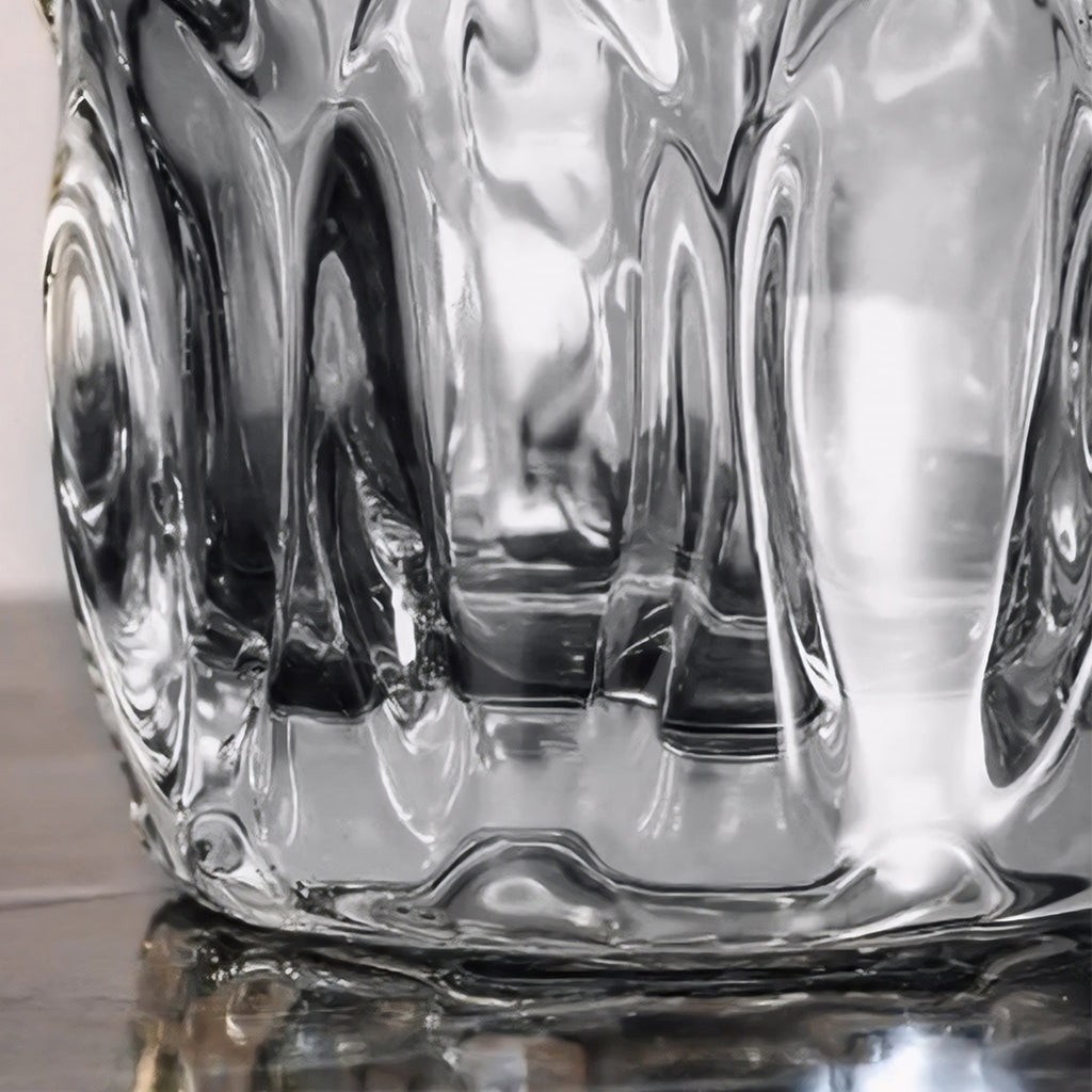 SOGA 30cm Glass Grey Vase Crystal VASE Thick Modern Home Decor