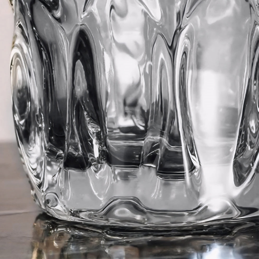 SOGA 30cm Glass Grey Vase Crystal VASE Thick Modern Home Decor