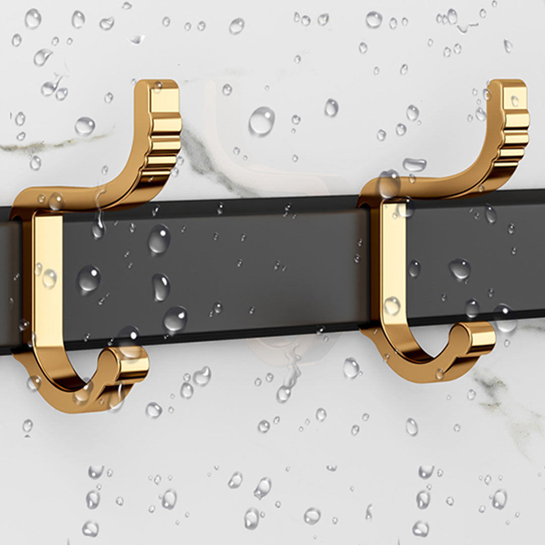 41cm Wall Mounted Towel Rack with Durable Hooks