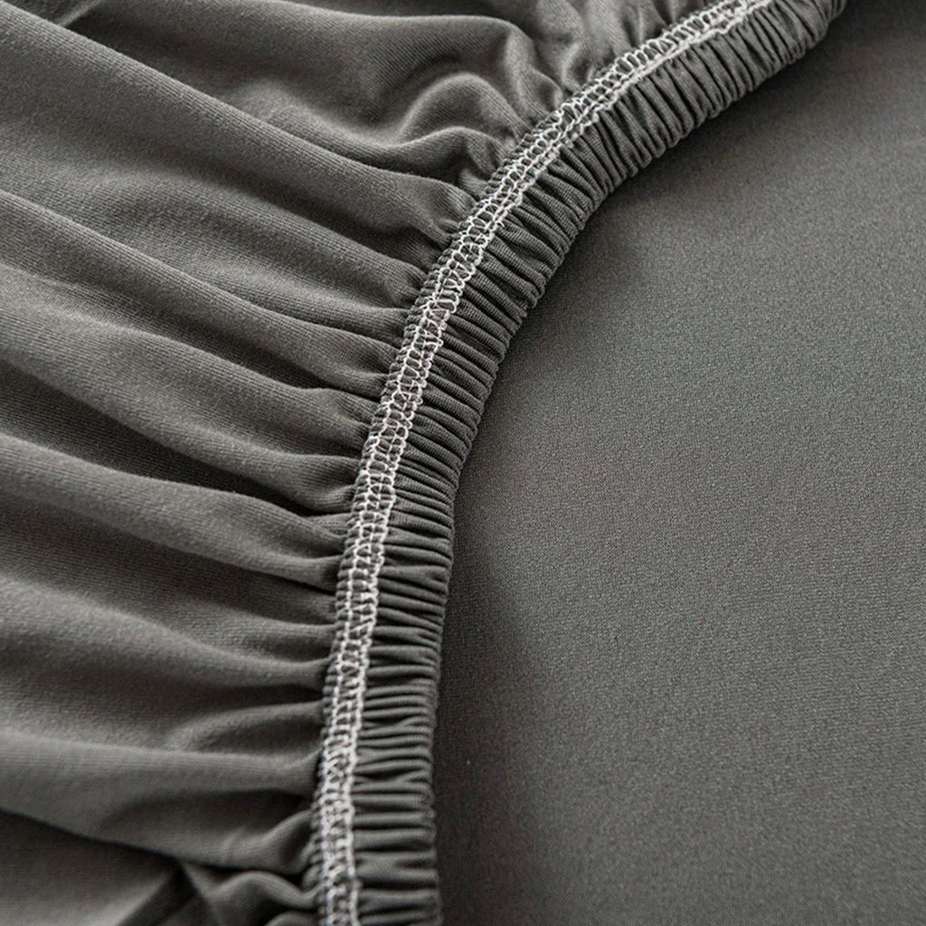 High Stretch 2-Seater Grey Sofa Slipcover
