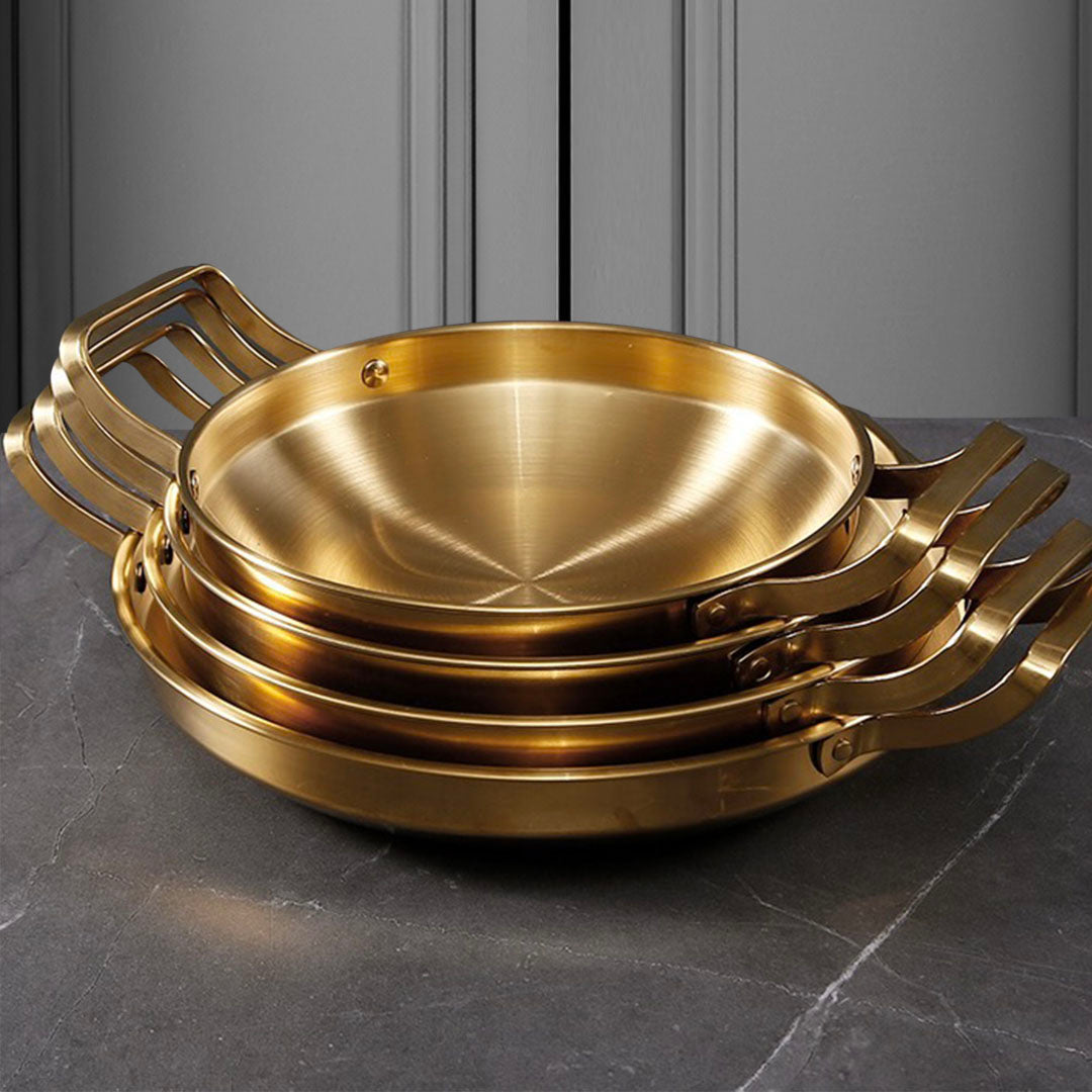 30cm Gold Plated 202 Material Stainless Steel and Kitchen Essential