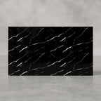 SOGA Peel & Stick Floor and Wall Tiles 30 x 60cm 10 Pack Black Faux Marble