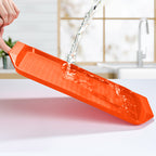 Rectangular Serving Tray Set of 5 Orange
