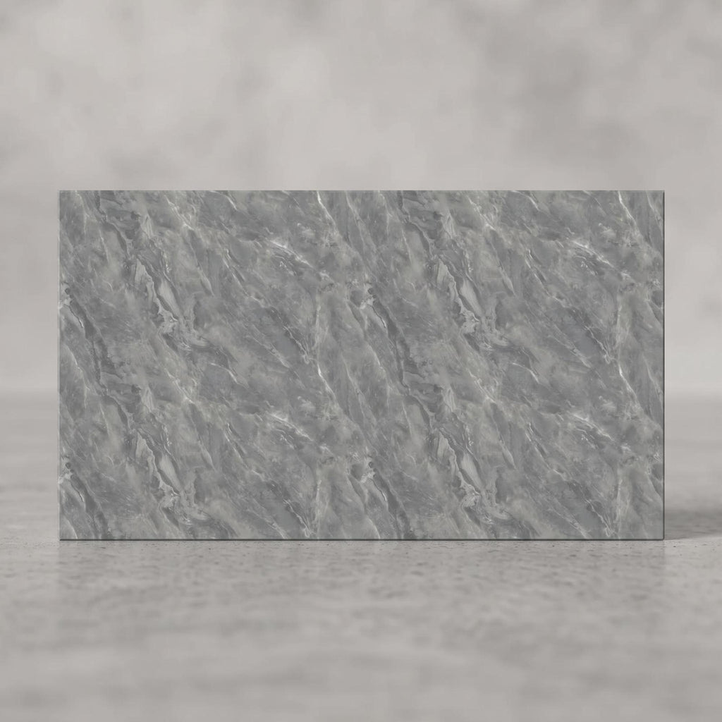 SOGA Peel & Stick Floor and Wall Tiles 30 x 60cm 10 Pack Grey Faux Marble