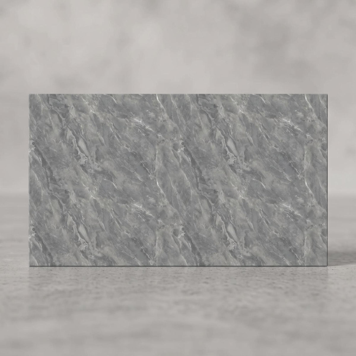 SOGA Peel & Stick Floor and Wall Tiles 30 x 60cm 10 Pack Grey Faux Marble