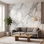SOGA Peel & Stick Floor and Wall Tiles 30 x 60cm 10 Pack Black White Faux Marble