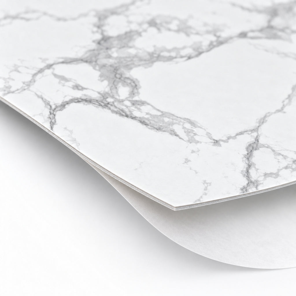 SOGA Peel & Stick Floor and Wall Tiles 60 x 60cm 10 Pack White Grey Faux Marble