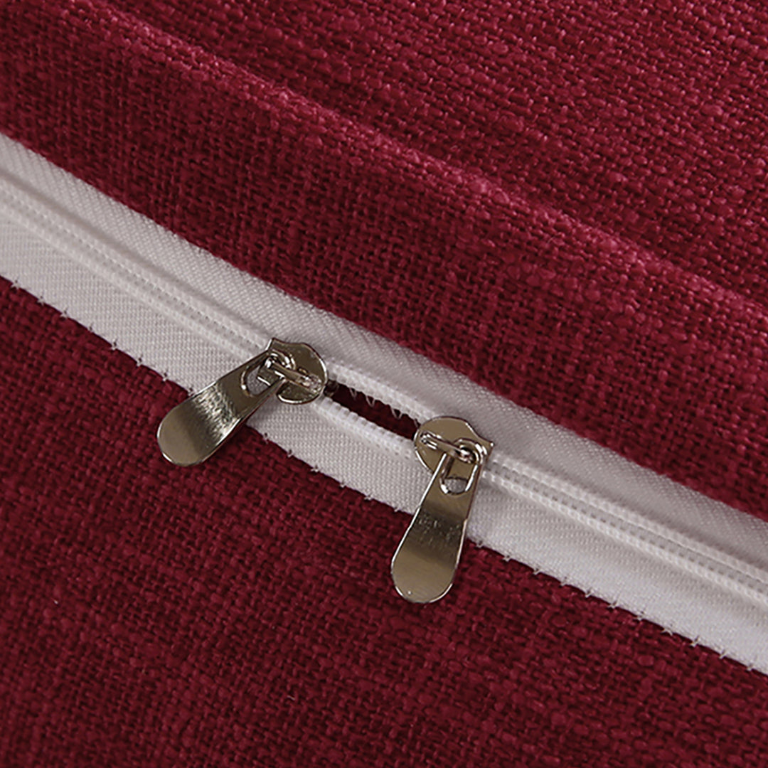 SOGA 100cm Rose Red Triangular Wedge Bed Pillow Headboard Backrest Bedside Tatami Cushion Home Decor