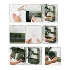 Green Multi Tier Cosmetic Storage Rack Organiser