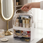 3 Tier White Countertop Cosmetic Storage Organiser