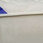 153cm White Wide Cross-Hatch Mattress Cover