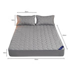 153cm Grey Wide Mattress Cover