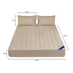 153cm Beige Wide Mattress Cover