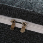 180cm Dark Grey Wedge Bed Cushion