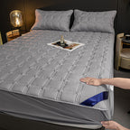 153cm Grey Wide Mattress Cover