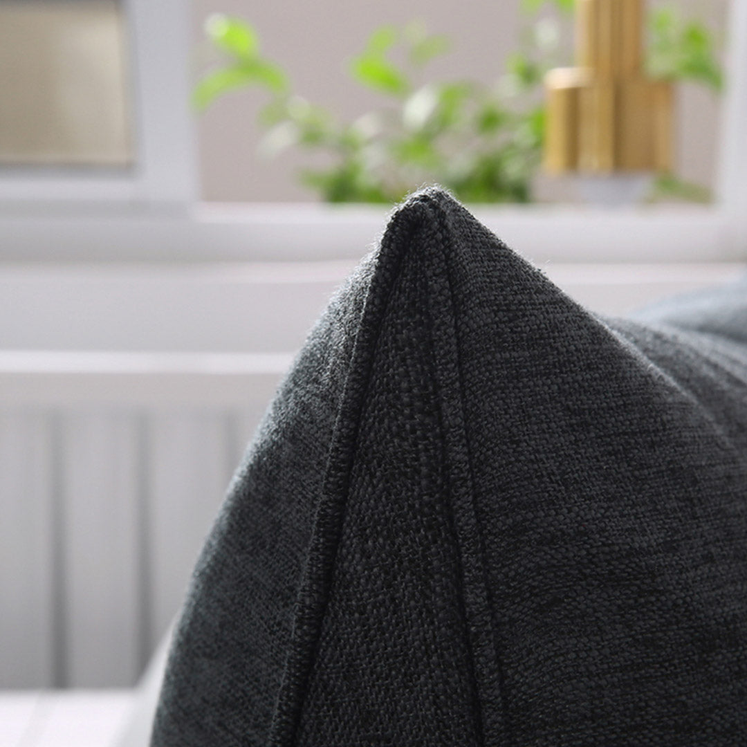 180cm Dark Grey Wedge Bed Cushion
