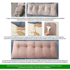 SOGA 120cm Coffee Wedge Bed Cushion