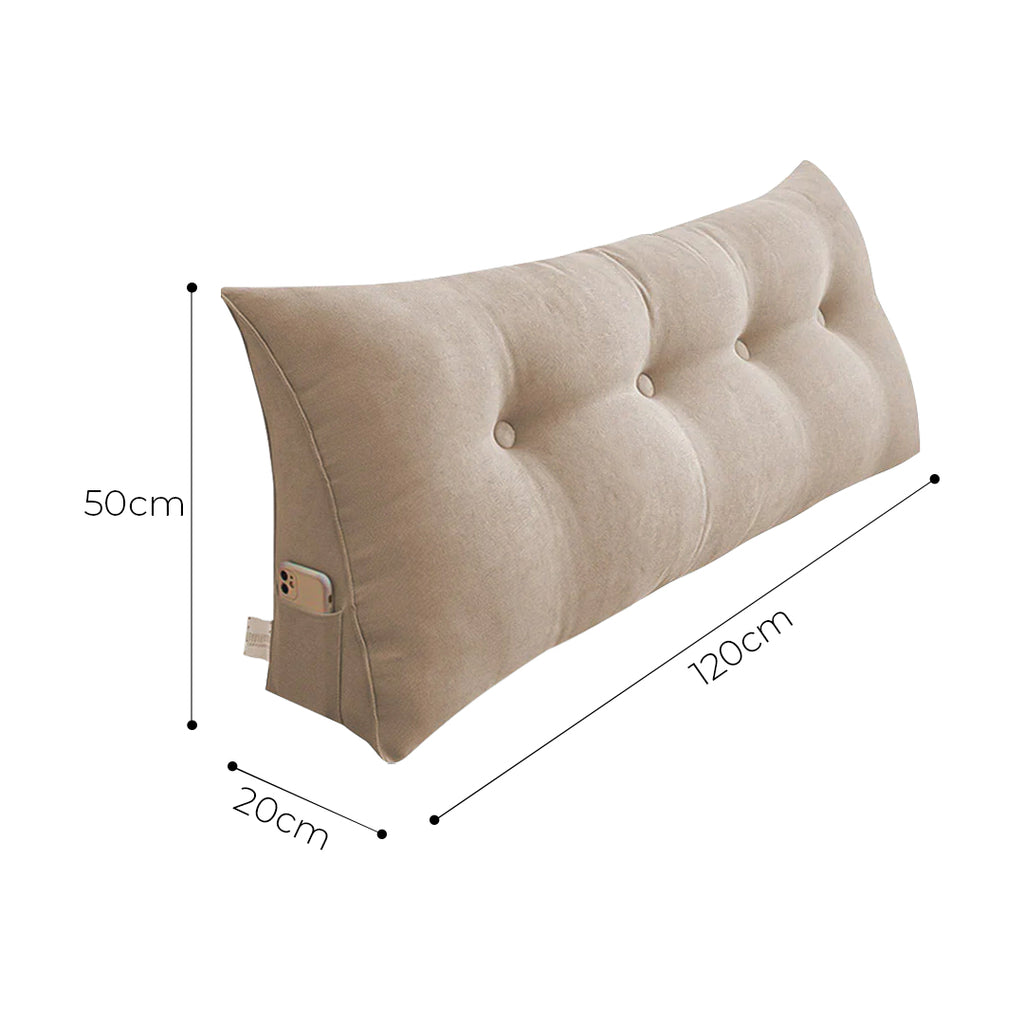 Soga 120cm  Beige Triangular Wedge Bed Pillow