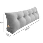 SOGA 100cm Silver Cushion Pillow
