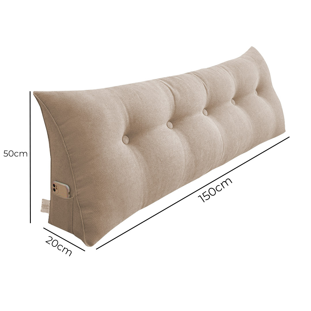 SOGA 150cm Beige Triangular Wedge Pillow