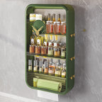 Green Multi Tier Cosmetic Storage Rack Organiser