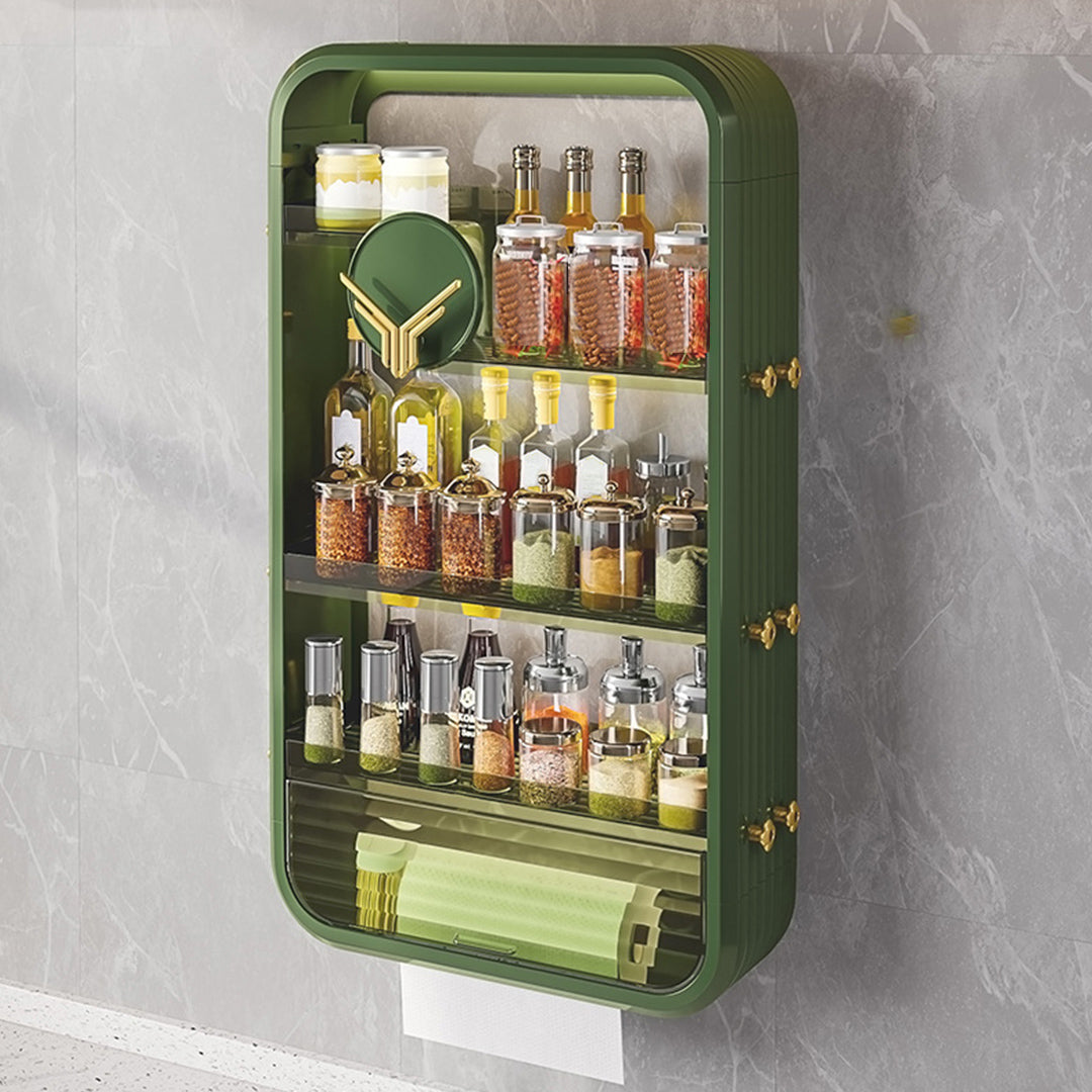 Green Multi Tier Cosmetic Storage Rack Organiser