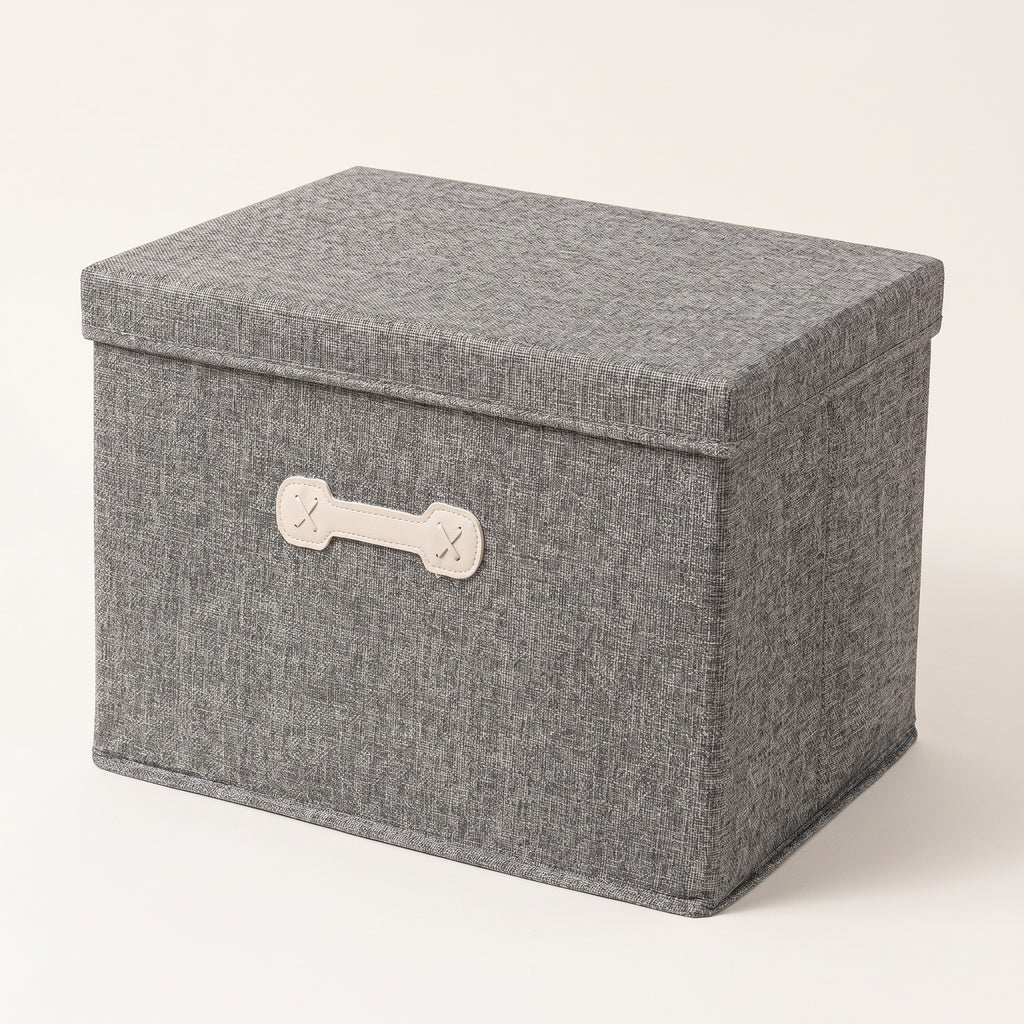 SOGA (35x28x18cm) Grey 18L Fabric Storage Box Organizer
