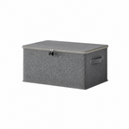SOGA (40x30x20cm) Grey Fabric Storage Box Home Organizer ( Large)