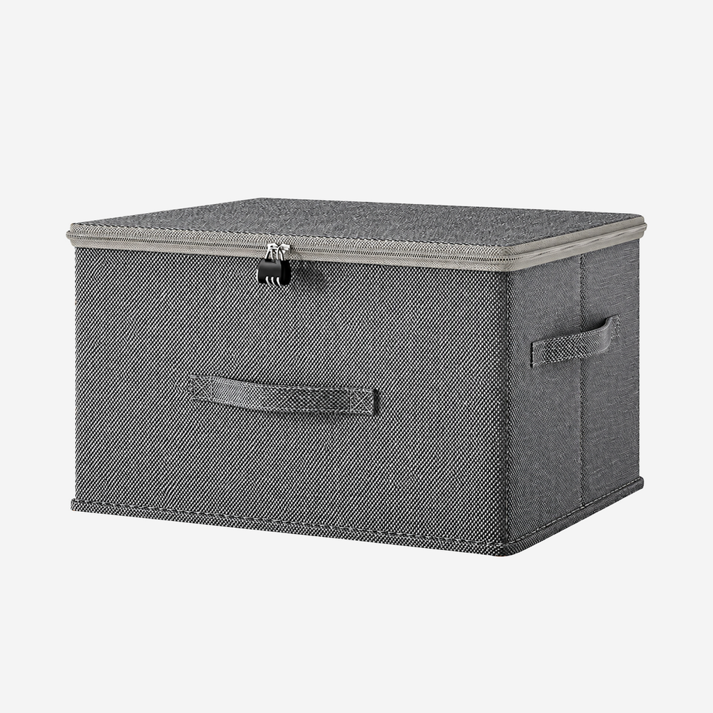SOGA (49x37x30cm) Grey Fabric Storage Box Home Organizer