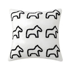45cm Throw Pillow White Teddy Fleece Square