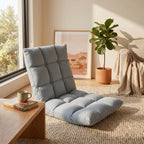 SOGA Light Grey Flannel Lounge Chair Cushion Soft Comfortable Seat Pad