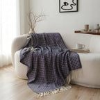 SOGA Deep Navy Throw Blanket 127x170cm Soft Polyester Cozy Sofa