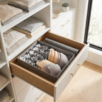 SOGA (44x29x13cm) Grey 15+1 Compartment Fabric Storage Box Organizer