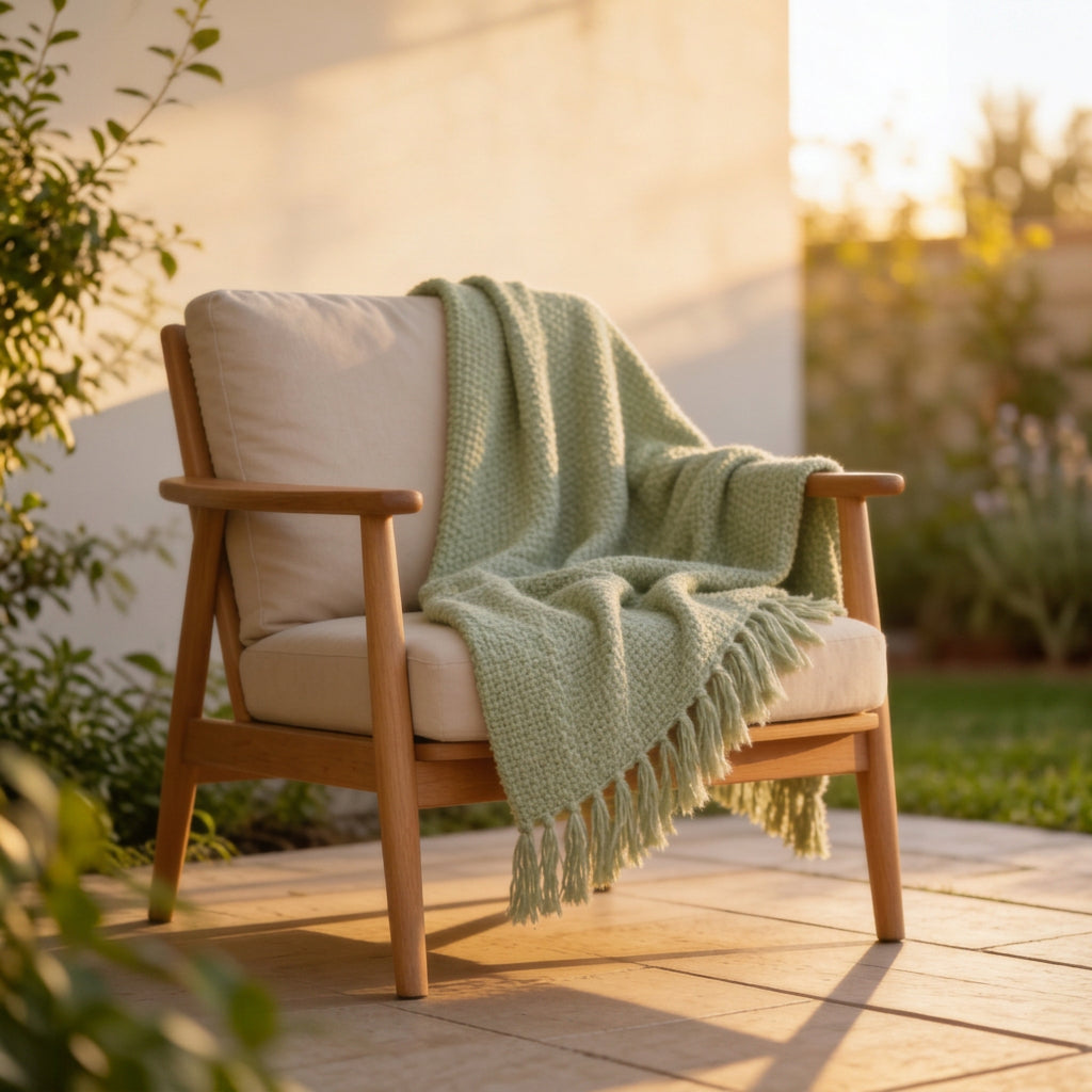 SOGA Matcha Green Polyester Throw Blanket Soft Cozy Sofa Bed