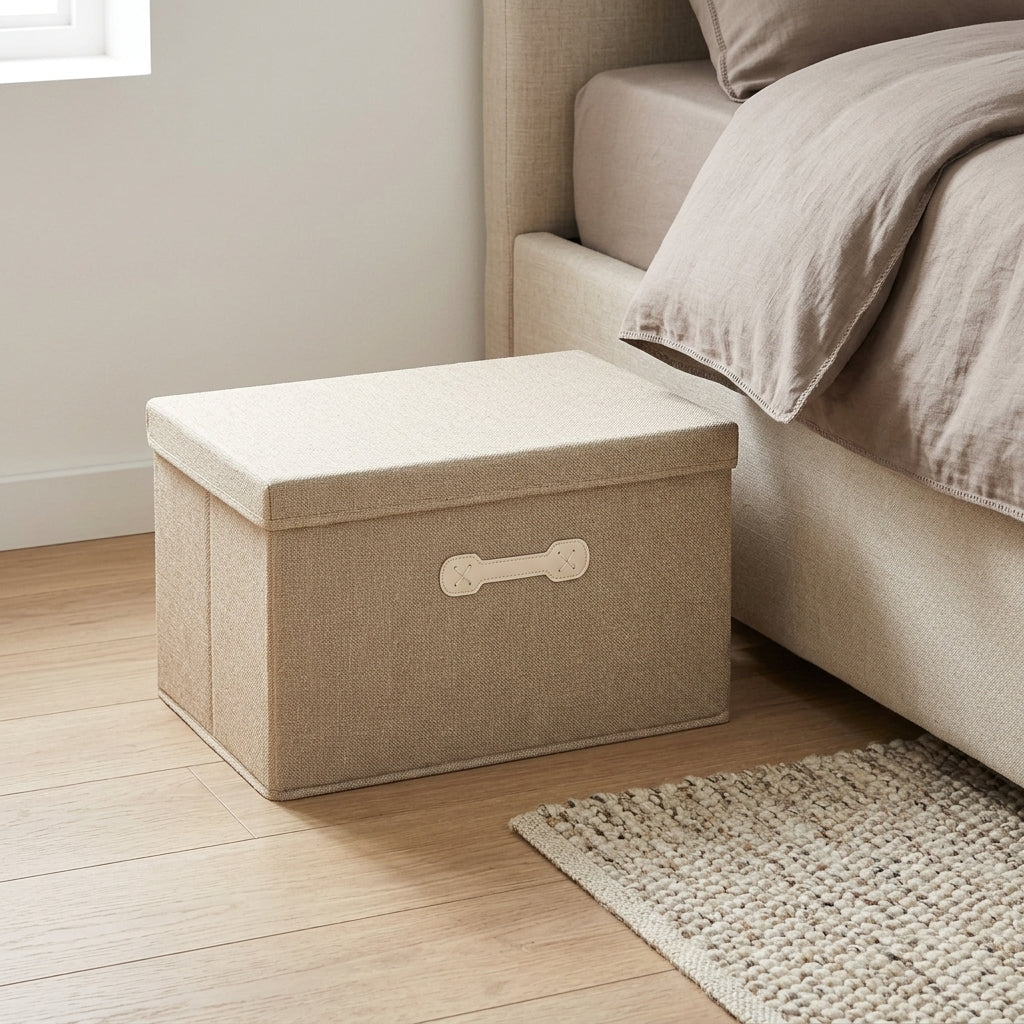 SOGA (60x42x40cm) Khaki 108L Fabric Storage Box Organizer