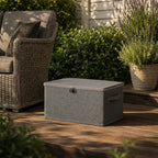 SOGA (40x30x20cm) Grey Fabric Storage Box Home Organizer ( Large)