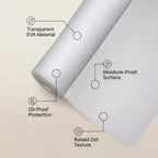 SOGA 40x300cm Transparent EVA Cabinet Mat Non Slip Drawer Shelf Liner