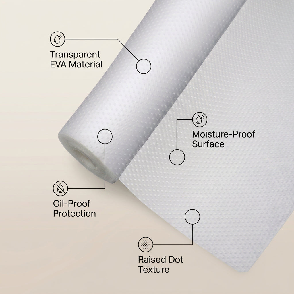 SOGA 40x300cm Transparent EVA Cabinet Shelf Liner Mat