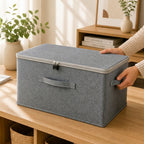 SOGA (49x37x30cm) Grey Fabric Storage Box Home Organizer