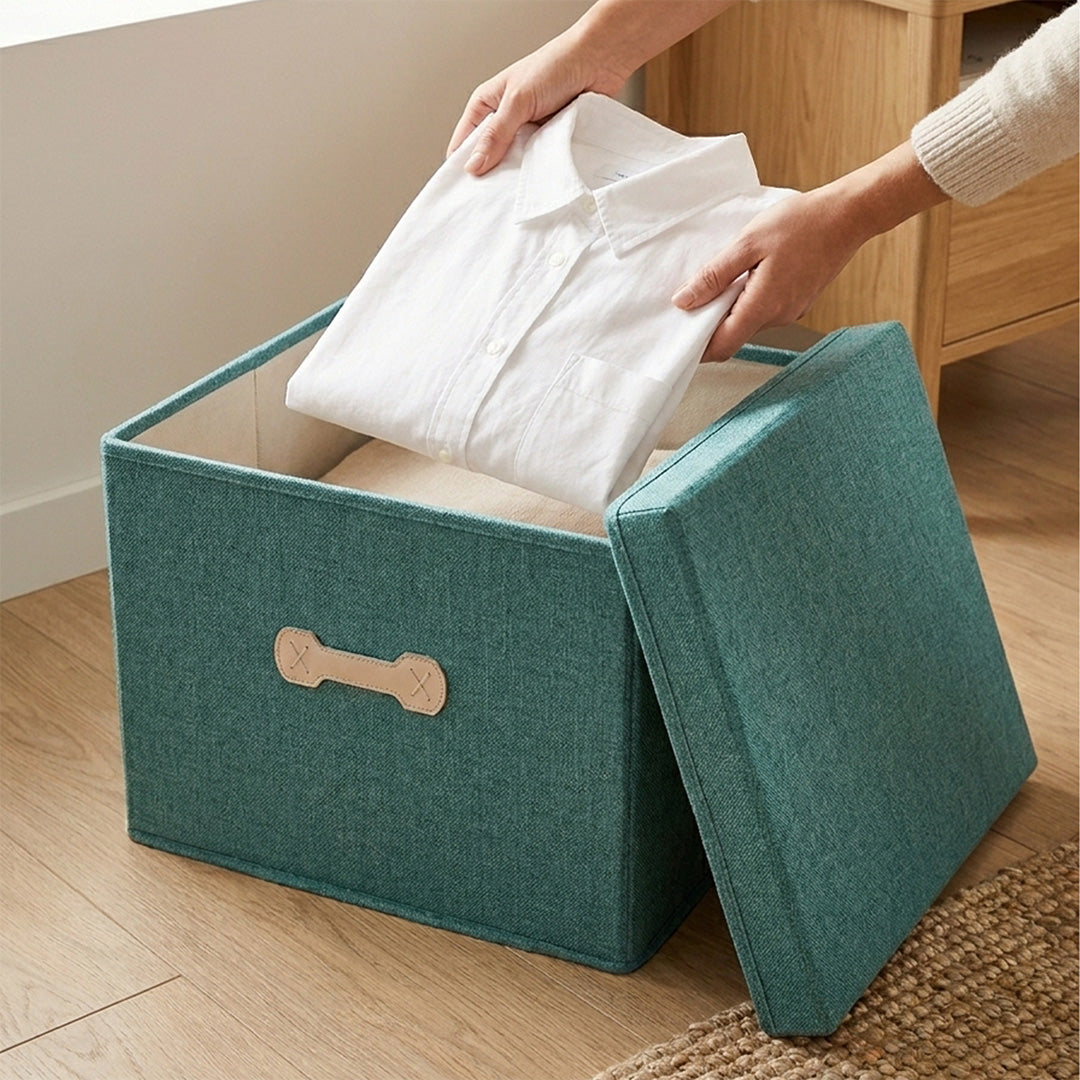SOGA (46x36x28cm) Green 45L Fabric Storage Box Organizer