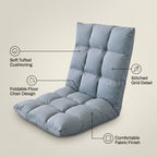 SOGA Light Grey Flannel Lounge Chair Cushion Soft Comfortable Seat Pad