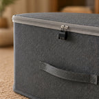 SOGA (49x37x30cm) Grey Fabric Storage Box Home Organizer