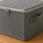 SOGA (38x26x15cm) Grey Fabric Storage Box Home Organizer (Medium)