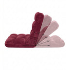 SOGA Burgundy Flannel Lounge Chair Cushion Soft Comfortable Seat Pad