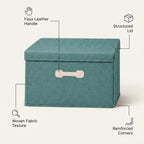 SOGA (46x36x28cm) Green 45L Fabric Storage Box Organizer