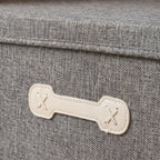 SOGA (50x40x30cm) Grey 60L Fabric Storage Box Organizer